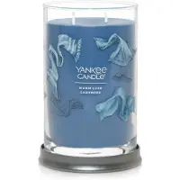 Yankee candle Warm Luxe Cashmere Geurige, Signature 20oz Grote Tumbler 2-Wick Kaars, Meer dan 60 Uur Brandtijd