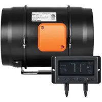 DUOKU Luchtkanalenventilator - - 8 Inch - 807 CFM - Stille EC Motor - Temperatuur/Humidity Controller
