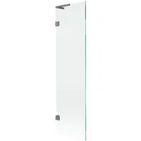 Mexen Lunar L badwand 1-deurs 50 x 150 , transparant, gun metal - 897L-050-000-95-00