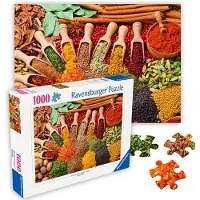 Ravensburger - Specerijen en kruiden - Legpuzzel van 1000 stukjes - Verleidelijke levendige specerijen uit de hele wereld - Verse gedroogde kruid