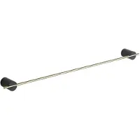 Mexen Aron handdoekhouder, zwart/goud - 7088124-57