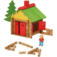 Jeujura - Wooden Construction Set - My Wooden Chalet - 95 Pieces - Ages 5+