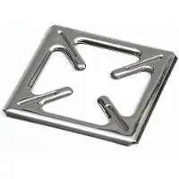 Northio - Roestvrijstalen Kookplaat Onderzetter - 9,5x9,5 cm - Vierkant - Universal