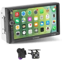 Typecat Dubbele DIN-autoradio, 7-inch touchscreen-audio met achteruitrijcamera, CarPlay