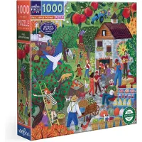 Piece & Love eeBoo : Herfst Appel Plukken - 1000 Stuk Puzzel - 23" Vierkante Volwassen Jigsaw, Cynthia Cliff