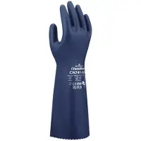 Showa CN741 Biologisch afbreekbaar nitril Chemisch bestendige veiligheidshandschoen Ongevoerd Voedselveilig 15 Mil dik 15" Lengte Medium (12 paa