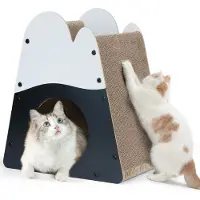 OEM kattenkrabplank, 50 cm hoge krabplank, bergvormige verticale kattenligstoel, duurzame krabplank voor grote binnenkatten