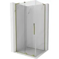Mexen Velar L schuifdouchecabine 110 x 85 , transparant, goud - 871-110-085-03-50