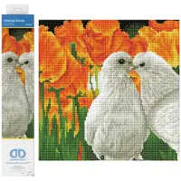 Diamant Dotz Kissing Doves Diamond Dotz 31 X 31 Cm