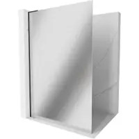 Mexen Kioto L douchewand Walk-in 70 x 200 , spiegel, zwart - 800-070-103-70-50