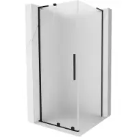 Mexen Velar L schuifdouchecabine 90 x 90 , matglas, zwart - 871-090-090-33-70
