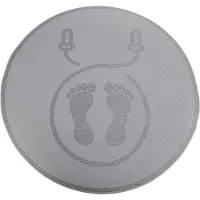 Jojomino Springtouwmat Schokabsorptie en geluidsisolatie Huishoudelijke demping Binnen- en buitenfitness Sport Yogamat, zwart