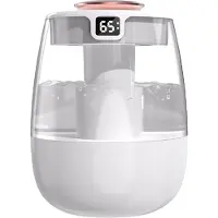 Tlily Luchtbevochtiger voor huishoudelijk gebruik, slaapkamer, USB-aansluiting, kleine woonkamer, wit