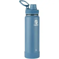 Takeya Actives Geïsoleerde RVS Waterfles met Tuitdeksel, 24 Ounce, Bluestone