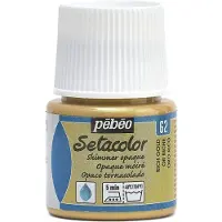 Pebeo Peinture textile setacolor opaque moiré Or riche N°62