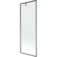Mexen Next badwand scherm 1-deurs 70 x 150 , zwart frame, kanonmetaal - 895-070-000-00-70-95