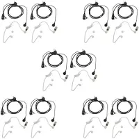 Jojomino 10Pack Stijl 2Pin Covert Akoestische Buis Oortje Ptt Headset voor 2-Way Radio GP88S GP300 A8 A6 A10 A12 Etc