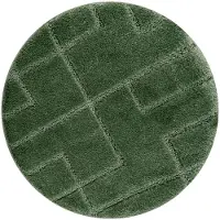 Rugsx Badkamertapijt SUPREME cirkel LINES, lijnen, antislip, zacht - groen cirkel 50 cm