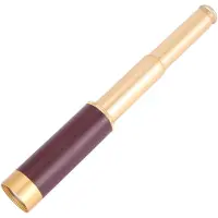 Typecat Zaktelescoop Messing 25x30 verrekijker Monoculaire telescoop Hand in goud