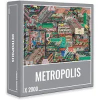 Cloudberries Metropolis Mega gedetailleerde legpuzzels van 2000 stukjes voor volwassenen met coole 3D stadsplattegrond en architectuurthema
