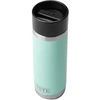 Yeti Rambler 18 oz fles, roestvrij staal, vacu m ge soleerd, met Hot Shot dop, zeeschuim