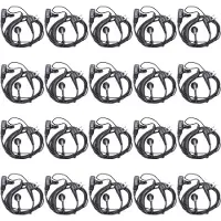 Spactz 20x 2-pins PTT-hoofdtelefoon met oordopjes voor GP88 GP68 GP300 GP88S GP3688 GP3188 Dep450 EP450 walkietalkie