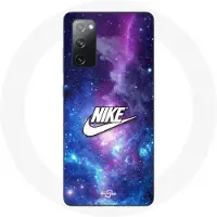 Nike Coque - - Samsung Galaxy S20 FE - Wit Logo - Kleurruimte - Zacht