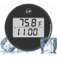 Jojomino Waterbadthermometer Kleine Drijvende Waterdichte Ijsbadthermometer met LCD-Scherm Waterdichte Koude Duik