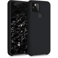 Kwmobile Hoesje Geschikt voor Google Pixel 5 - TPU Siliconen Telefoonhoes - Zwart