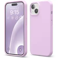 Elago Compatibel met iPhone 15 Case Vloeibare siliconen hoes Volledige lichaamsbeschermhoes Schokbestendig Slanke telefoonhoes Antikras Zachte microv