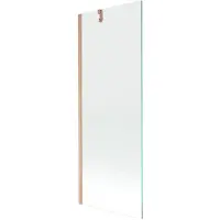 Mexen Next badwand 1-delig 70 x 150 , transparant, geborsteld koper - 895-070-000-00-00-65