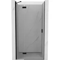 Mexen Mist-H draaideur voor douche links 100 , transparant, zwart - 8A5-100-000-70-00-L