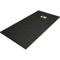 Mexen Hugo rechthoekige douchebak SMC 180 x 90 , zwart, gouden afdekplaat - 42709018-G