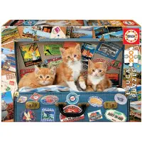 Educa - puzzel - Kittens op Reis - 200 stukjes