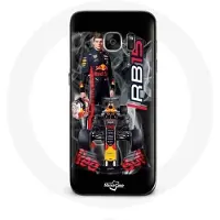 Red Bull Coque - - Samsung Galaxy S6 edge - Rigide - Zwart - Formule 1 Max Verstappen