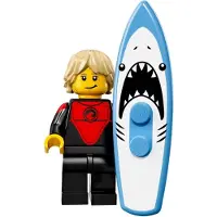 LEGO Minifiguren Serie 17 - #1 Professionele Surfer Minifiguur - (In zak) 71018