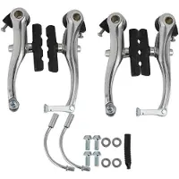 Jojomino Aluminiumlegering mountainbike remklem 2 paar V-brake universele fiets V-brake mountainbike V-brake klemmenset met remblokken