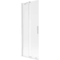 Mexen Velar 2-delige verschuifbare badwand 70 x 150 cm, matglas, wit - 896-070-000-31-20