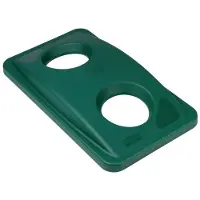 Rubbermaid Deksel voor flesseninworp, voor Slim Jim afvalcontainer, groen