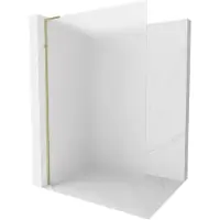 Mexen Kioto L douchewand Walk-in 80 x 200 , matglas, goud - 800-080-103-50-30