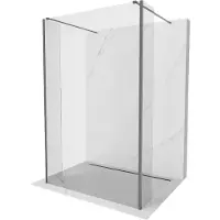 Mexen Kioto vrijstaande douchewand 150 x 30 x 30 , transparant, gun metal - 800-150-030-222-95-00-030
