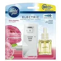 Ambi Pur Home Base + Oplader Elegante Bloemen en Luchtverfrissers Kaarsen Deodorant