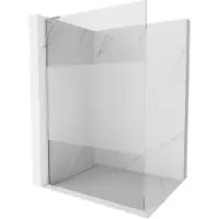 Mexen Kioto L douchewand Walk-in 90 x 200 , transparant/matglas, chroom - 800-090-103-01-35