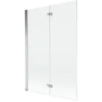 Mexen Mist badscherm 2-delig links 120 x 150 , transparant, chroom - 8A9-120-002-01-00-L