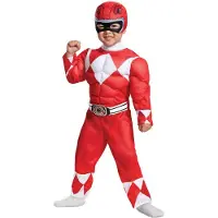 Disguise Vermomming Rode Ranger Peuter Spierkinderkostuum Rood Medium/(3T-4T)