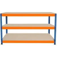 Monster Racking Werkbank met 3 Planken S-Rax - 150 cm x 60 cm x 90 cm