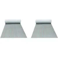 Melitt 2 stuks 2400x450x6mm EVA-schuim bootvloer, antislip, zelfklevende dekmat, gestreept