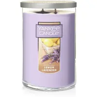 Yankee candle Citroen Lavendel Geur, Classic 22oz Grote Tumbler 2-Wick Kaars, Meer dan 75 Uur Brandtijd