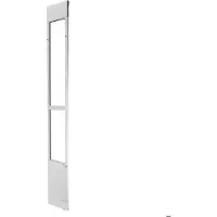 DUOKU Hond en Kat Deur-Zelf-aanpasbaar voor Glijdende Glazen Deuren-Hoogte Verstelbaar-Maat L van 260,4 x 412,8 mm