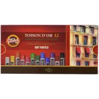 Koh-I-Noor Pastelkrijt Koh-I-Noor Toison 8512 rond 12 stuks assorti
